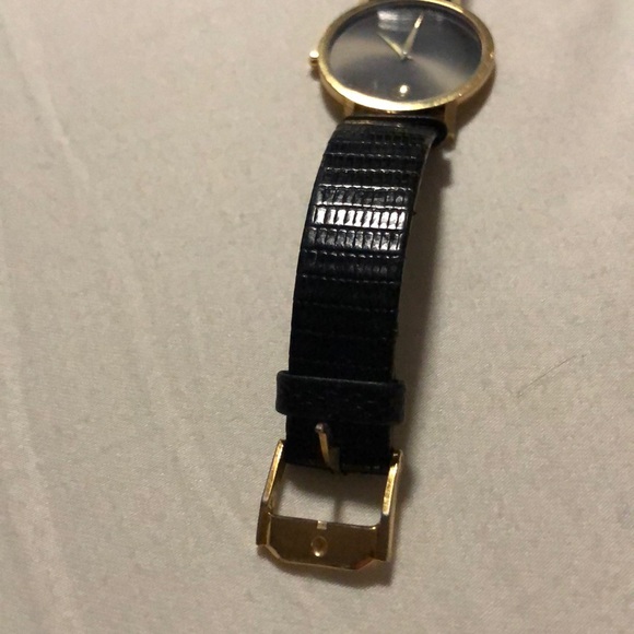 Vintage Movado black and gold watch main image 5